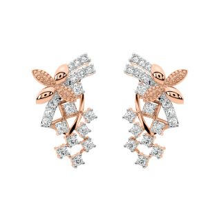 Jessie Round Diamond Stud Earrings